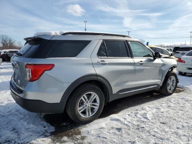 1FMSK8DH2LGC78455 - 2020 FORD EXPLORER XLT SILVER photo 3