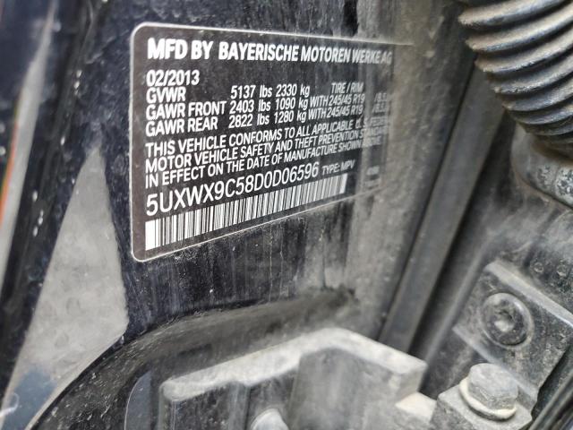 5UXWX9C58D0D06596 - 2013 BMW X3 XDRIVE28I BLACK photo 13