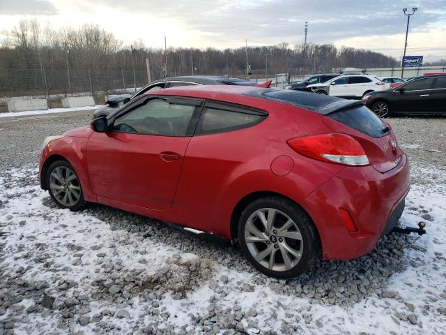 KMHTC6ADXGU265824 - 2016 HYUNDAI VELOSTER RED photo 2