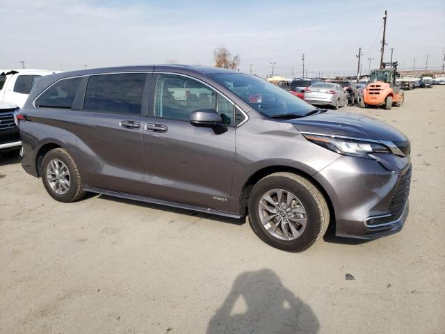 5TDKRKEC8MS043873 - 2021 TOYOTA SIENNA LE GRAY photo 4