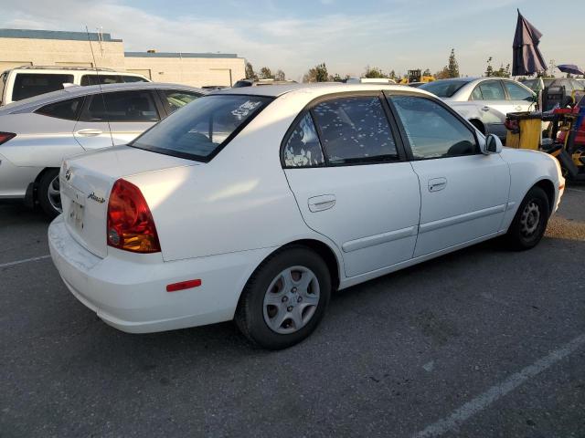 KMHCG45C53U491760 - 2003 HYUNDAI ACCENT GL WHITE photo 3