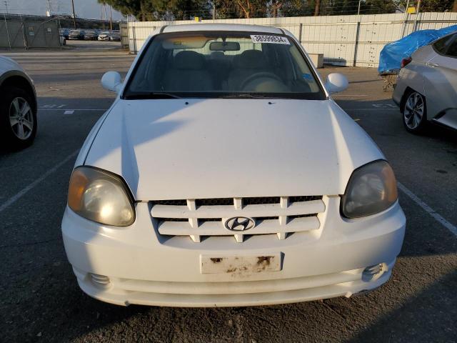 KMHCG45C53U491760 - 2003 HYUNDAI ACCENT GL WHITE photo 5