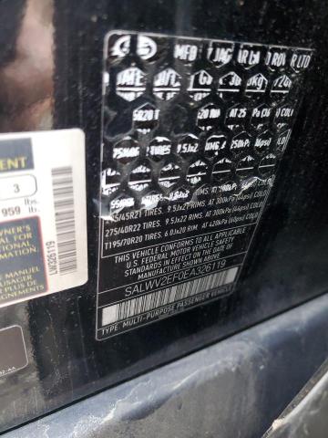 SALWV2EF0EA326119 - 2014 LAND ROVER RANGE ROVE AUTOBIOGRAPHY BLACK photo 12