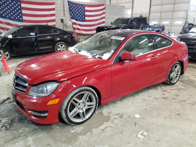 WDDGJ8JB9DG068259 - 2013 MERCEDES-BENZ C 350 4MATIC RED photo 1