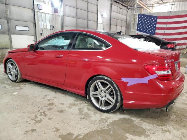 WDDGJ8JB9DG068259 - 2013 MERCEDES-BENZ C 350 4MATIC RED photo 2