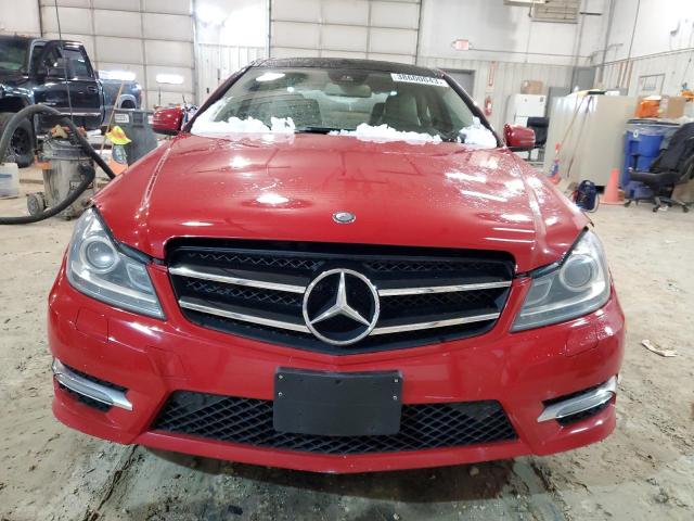 WDDGJ8JB9DG068259 - 2013 MERCEDES-BENZ C 350 4MATIC RED photo 5