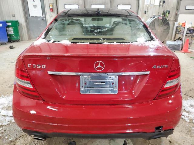 WDDGJ8JB9DG068259 - 2013 MERCEDES-BENZ C 350 4MATIC RED photo 6