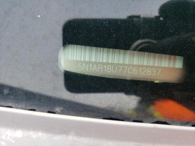 5N1AR18U77C612837 - 2007 NISSAN PATHFINDER LE BLACK photo 13