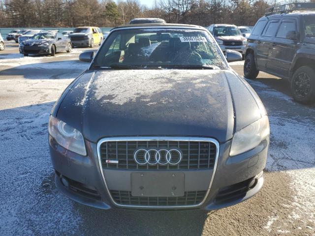 WAUDF48H49K010515 - 2009 AUDI A4 2.0T CABRIOLET QUATTRO GRAY photo 5