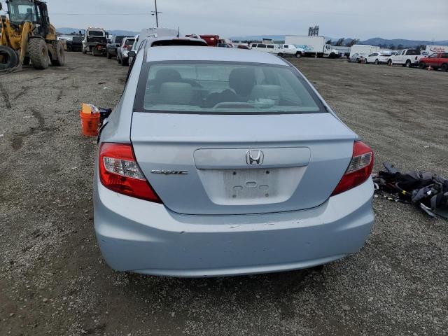 2HGFB2E50CH543063 - 2012 HONDA CIVIC LX BLUE photo 6