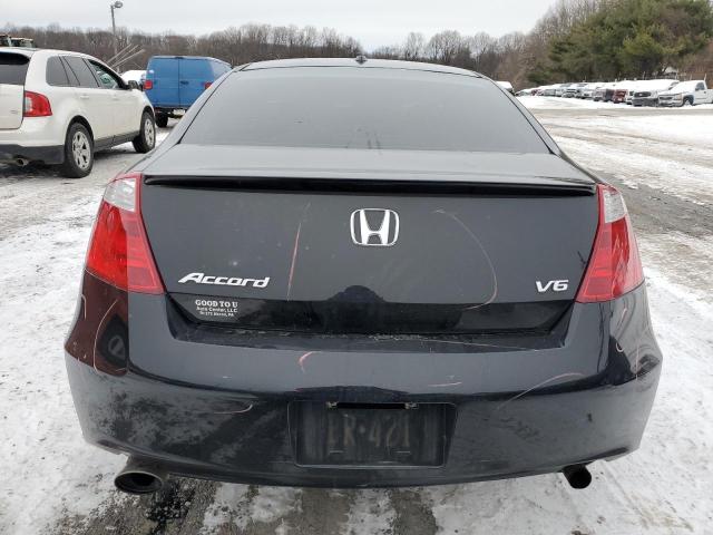 1HGCS22828A004628 - 2008 HONDA ACCORD EXL BLACK photo 6