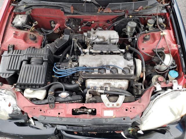 1HGEJ8147VL121263 - 1997 HONDA CIVIC EX RED photo 11