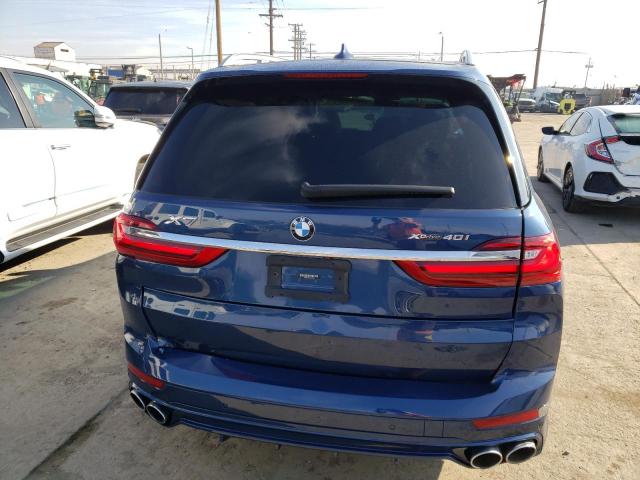 5UXCW2C0XM9F65913 - 2021 BMW X7 XDRIVE40I BLUE photo 6