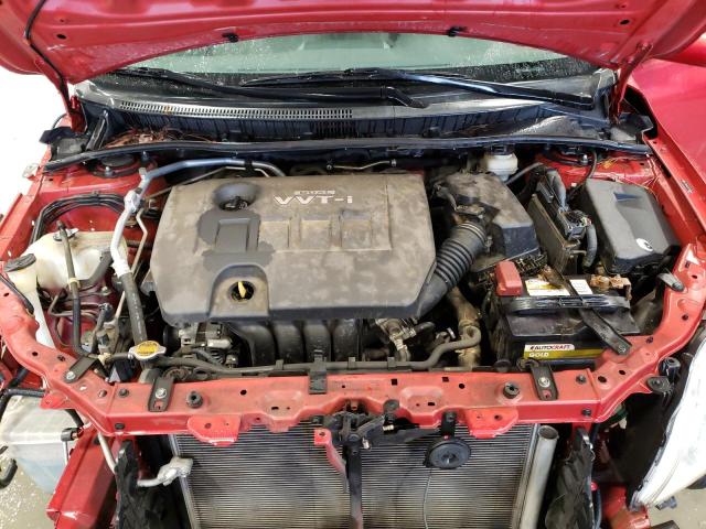 2T1BU40E79C108604 - 2009 TOYOTA COROLLA BASE BURGUNDY photo 11