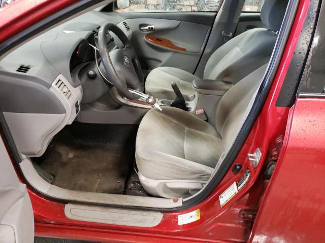 2T1BU40E79C108604 - 2009 TOYOTA COROLLA BASE BURGUNDY photo 7