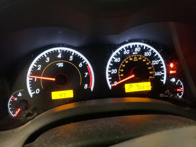 2T1BU40E79C108604 - 2009 TOYOTA COROLLA BASE BURGUNDY photo 9