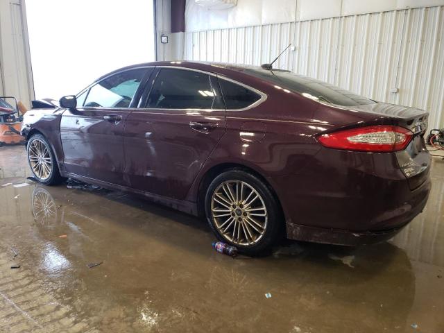 3FA6P0HR0DR357649 - 2013 FORD FUSION SE BURGUNDY photo 2