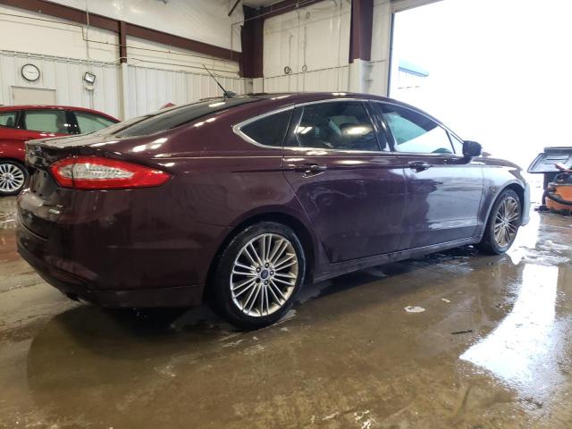 3FA6P0HR0DR357649 - 2013 FORD FUSION SE BURGUNDY photo 3