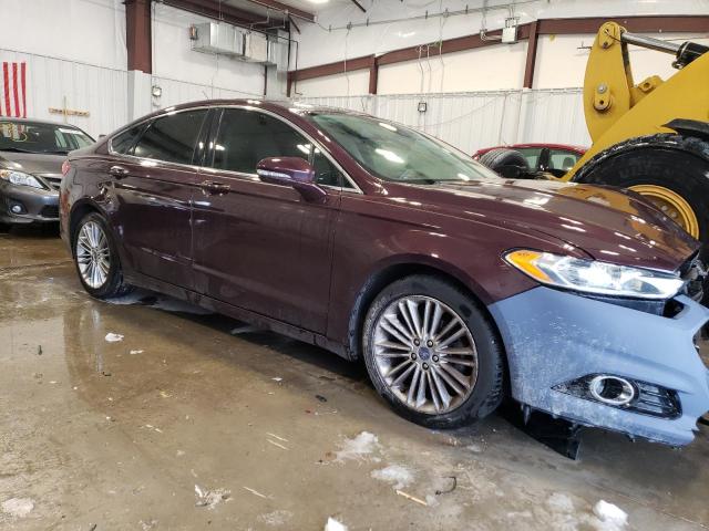 3FA6P0HR0DR357649 - 2013 FORD FUSION SE BURGUNDY photo 4