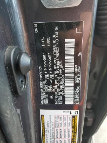 JTEZU5JR3F5084649 - 2015 TOYOTA 4RUNNER SR5 GRAY photo 13