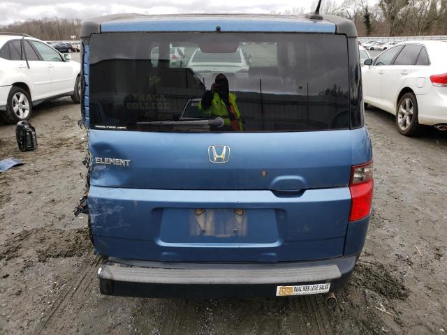 5J6YH27746L004046 - 2006 HONDA ELEMENT EX BLUE photo 6