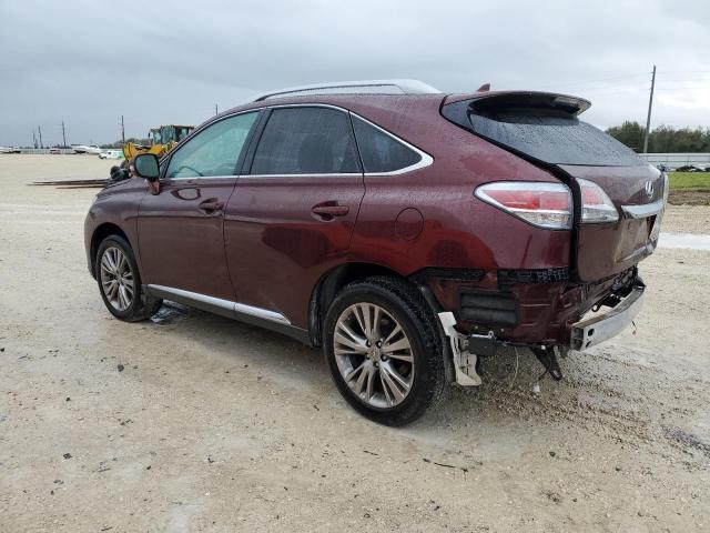 2T2ZK1BA3DC127149 - 2013 LEXUS RX 350 MAROON photo 2