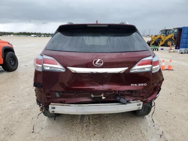 2T2ZK1BA3DC127149 - 2013 LEXUS RX 350 MAROON photo 6