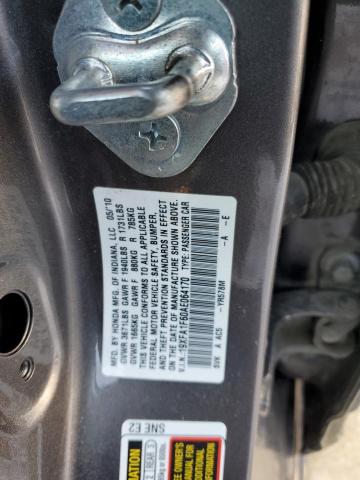 19XFA1F60AE064170 - 2010 HONDA CIVIC LX-S Մոխրագույն լուսանկար 12