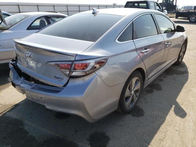 KMHE54L28GA037048 - 2016 HYUNDAI SONATA PLUG-IN HYBRID SILVER photo 3