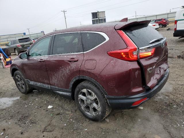 5J6RW2H86HL034458 - 2017 HONDA CR-V EXL BURGUNDY photo 2