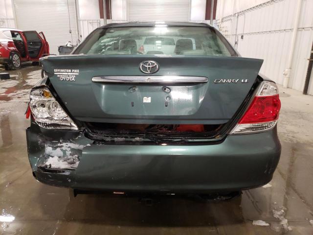 4T1BE30K05U395242 - 2005 TOYOTA CAMRY LE GREEN photo 6