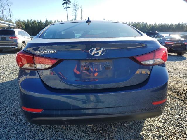 5NPDH4AE9FH615539 - 2015 HYUNDAI ELANTRA SE BLUE photo 6