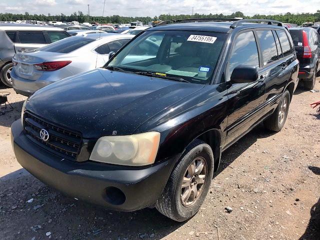 JTEGD21A830059805 - 2003 TOYOTA HIGHLANDER BLACK photo 2