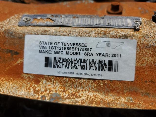 1GT121E89BF175897 - 2011 GMC SIERRA K2500 SLT BURN photo 12