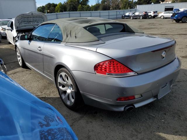 WBAEK13597CN80531 - 2007 BMW 650 I SILVER photo 2