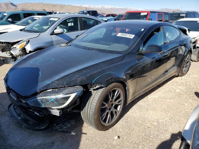5YJSA1E60NF472927 - 2022 TESLA MODEL S Սև լուսանկար 1