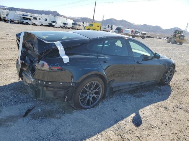 5YJSA1E60NF472927 - 2022 TESLA MODEL S Սև լուսանկար 3