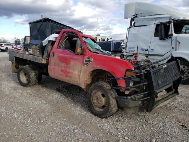 1FDWF37R59EA43825 - 2009 FORD F350 SUPER DUTY RED photo 4