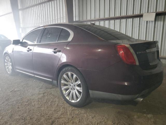 1LNHL9FT3BG605622 - 2011 LINCOLN MKS BURGUNDY photo 2