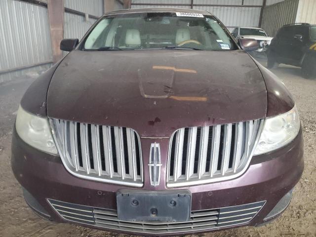 1LNHL9FT3BG605622 - 2011 LINCOLN MKS BURGUNDY photo 5