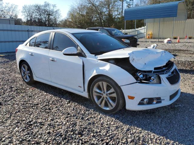 1G1PG5SB1E7398283 - 2014 CHEVROLET CRUZE LTZ WHITE photo 4