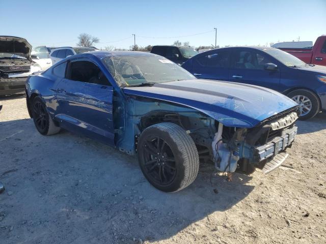 1FA6P8TH8H5271026 - 2017 FORD MUSTANG BLUE photo 4