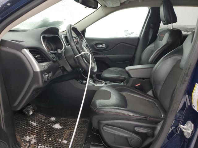 1C4PJMBS0FW786244 - 2015 JEEP CHEROKEE TRAILHAWK BLUE photo 7