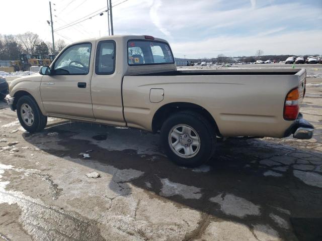 5TEVL52N21Z865752 - 2001 TOYOTA TACOMA XTRACAB GOLD photo 2