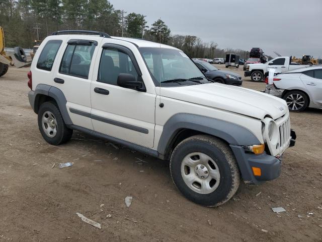 1J4GK48K16W105877 - 2006 JEEP LIBERTY SPORT WHITE photo 4