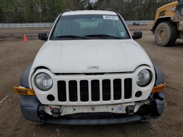 1J4GK48K16W105877 - 2006 JEEP LIBERTY SPORT WHITE photo 5