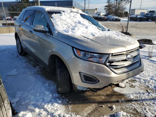 2FMPK4J86HBB42430 - 2017 FORD EDGE SEL BEIGE photo 4