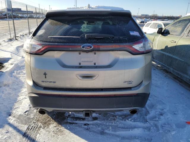 2FMPK4J86HBB42430 - 2017 FORD EDGE SEL BEIGE photo 6