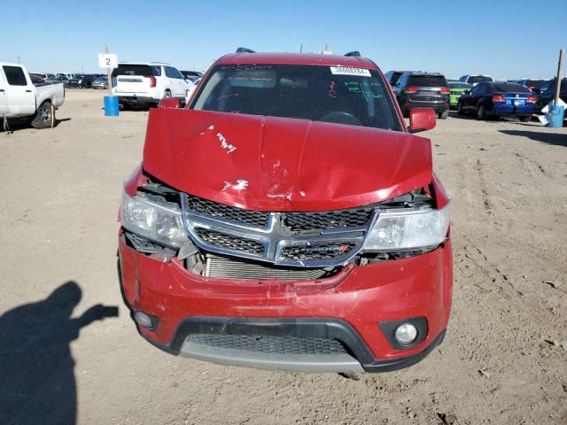 3C4PDCBG1ET178007 - 2014 DODGE JOURNEY SXT RED photo 5