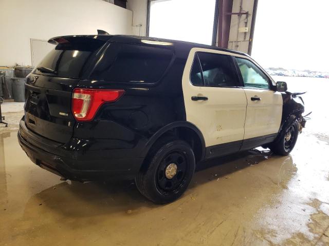 1FM5K8AR0KGA52990 - 2019 FORD EXPLORER POLICE INTERCEPTOR ორფეროვანი ფოტო 3